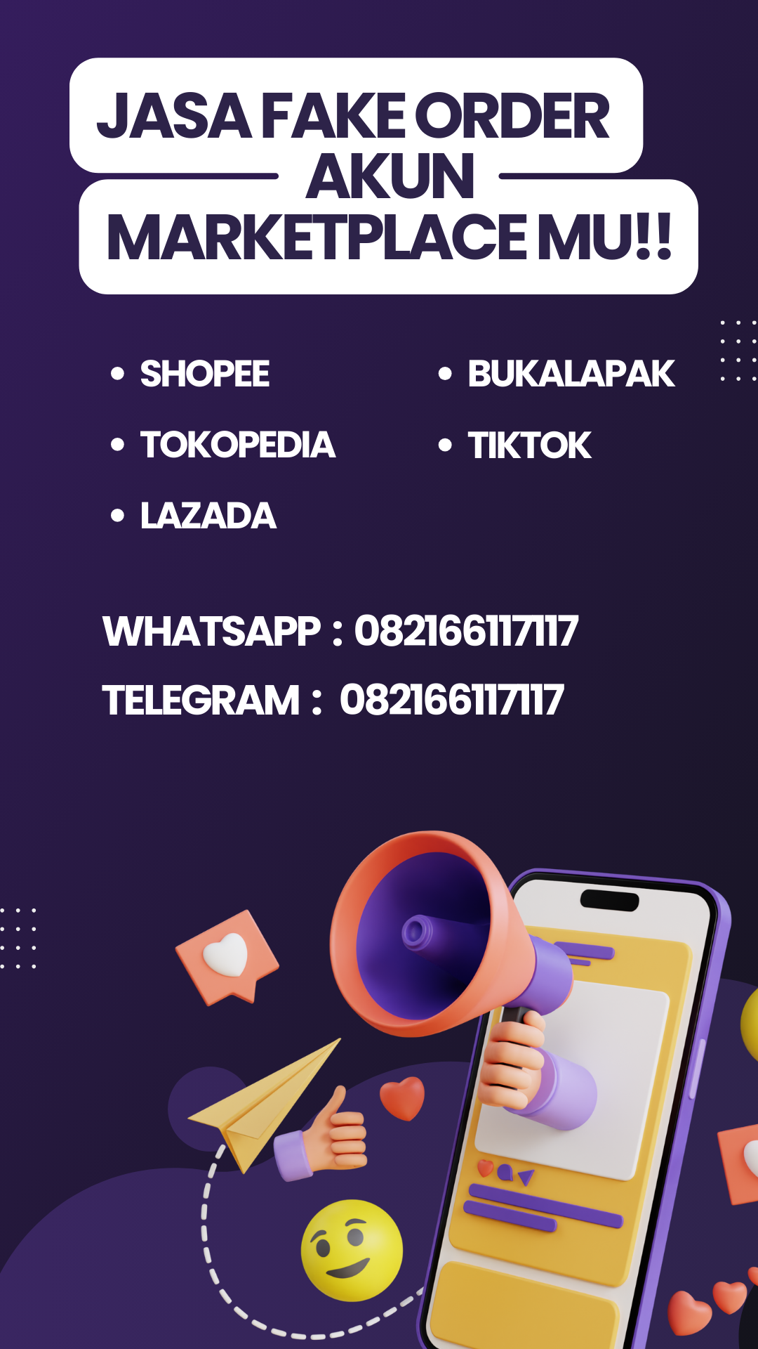 JASA FAKE ORDER SEMUA MARKETPLACE 