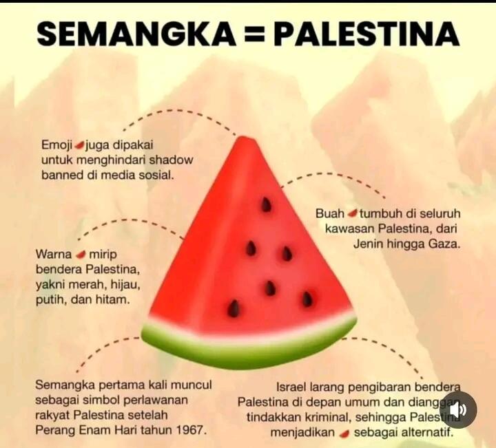 Arti Semangka Sebagai Simbol Dukungan Untuk Palestina