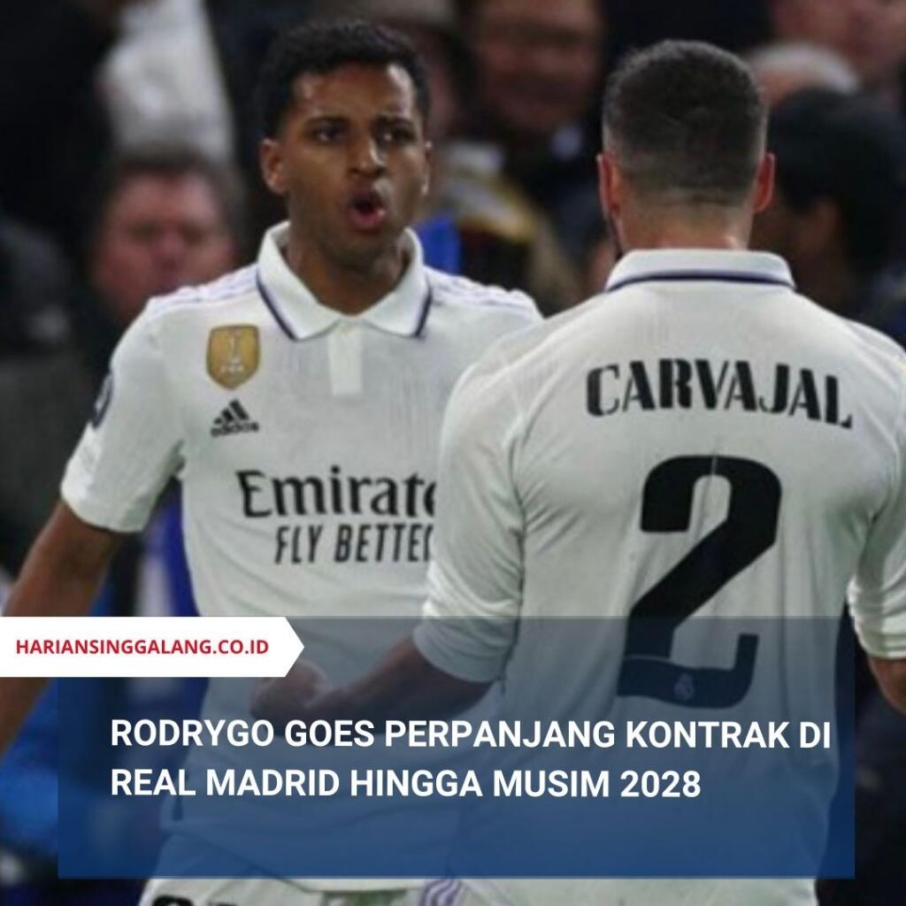 Rodrygo Goes Perpanjang Kontrak di Real Madrid Hingga Musim 2028