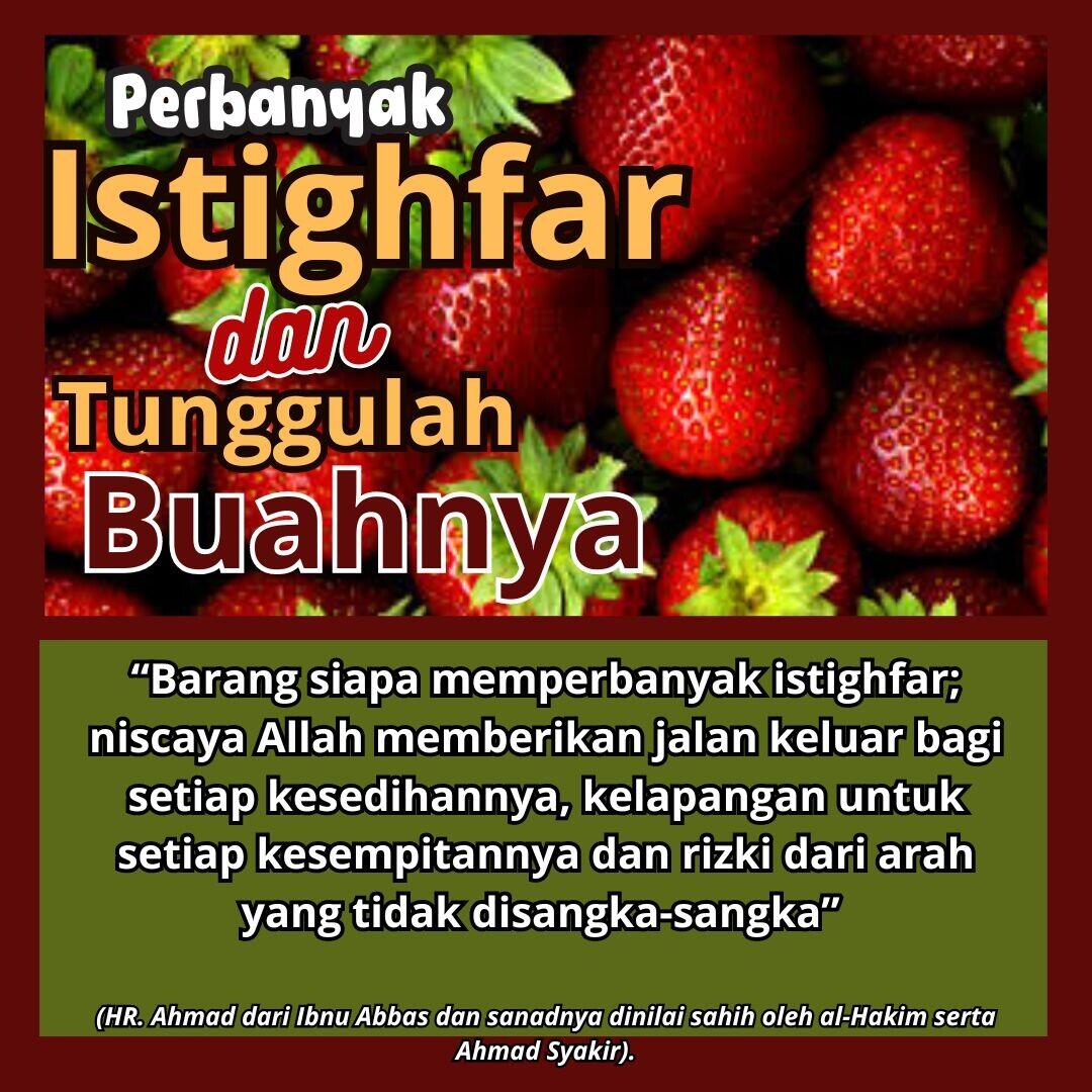 Perbanyak Istighfar Dan Tunggulah Buahnya