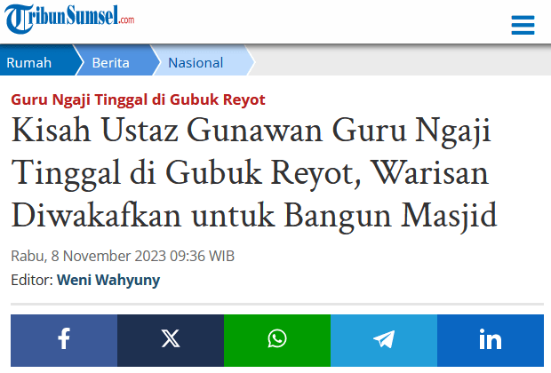 KISAH Ustaz Gunawan Tinggal di Gubuk Ternyata Bohong, Disidang Warga: Ngaji Dibayar