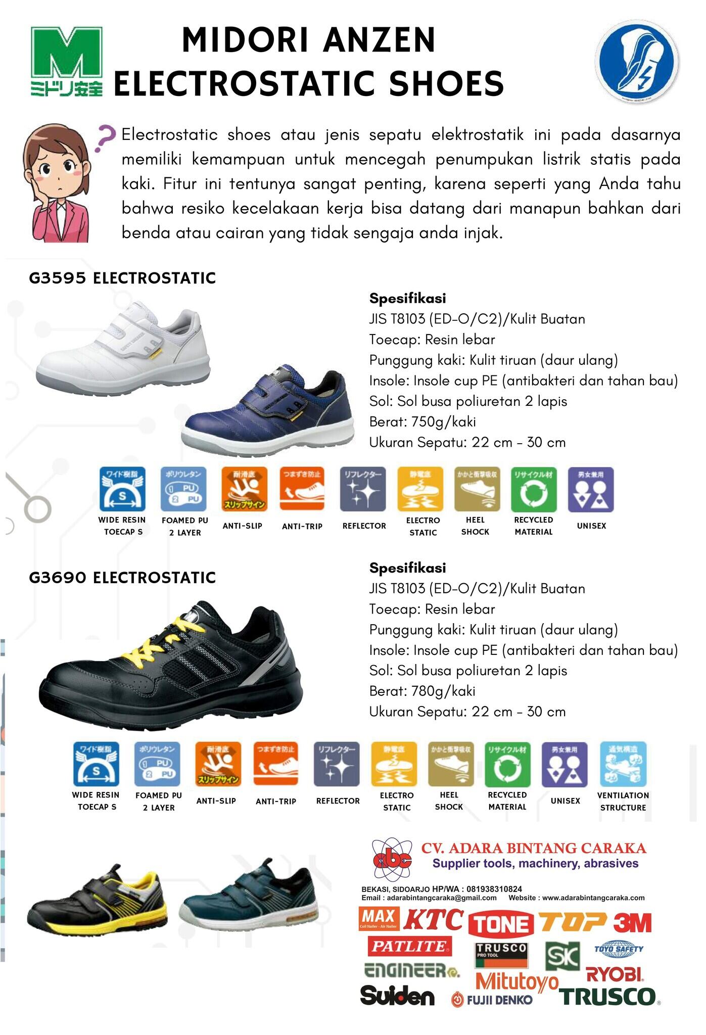 MIDORI ANZEN electrostatic shoes