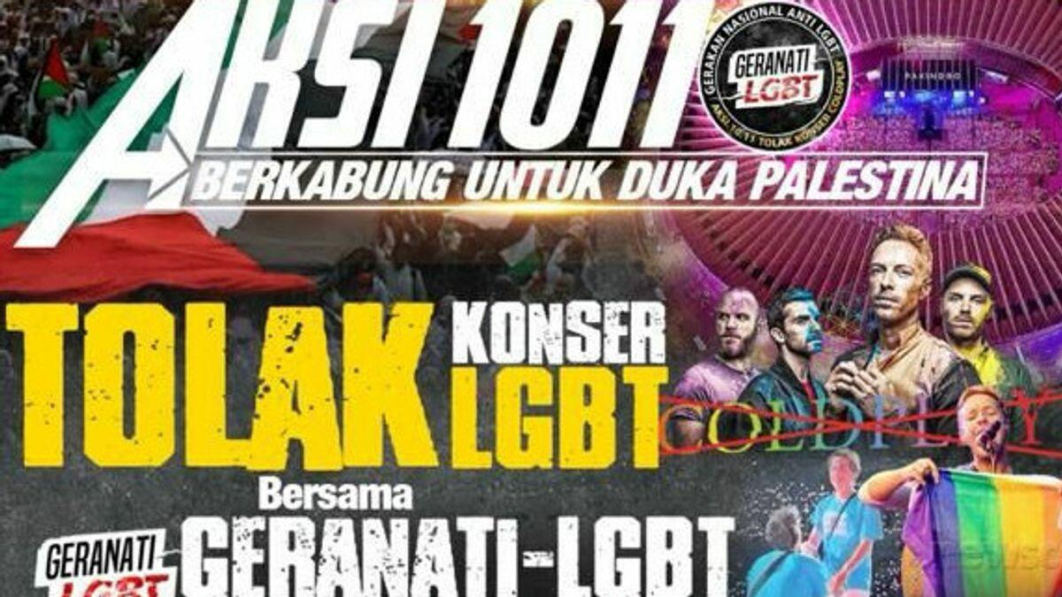 Konser Coldplay Didemo Karena Tak Berempati Pada PALESTINA dan Promosikan LGBT!