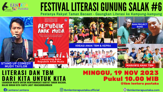Keren, Taman Bacaan di Bogor Gelar Festival Literasi Gunung Salak #6