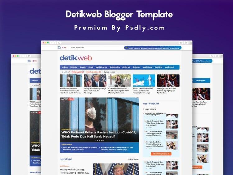 Template Blogger Mirip Detik.com DetikWeb Original Gratis