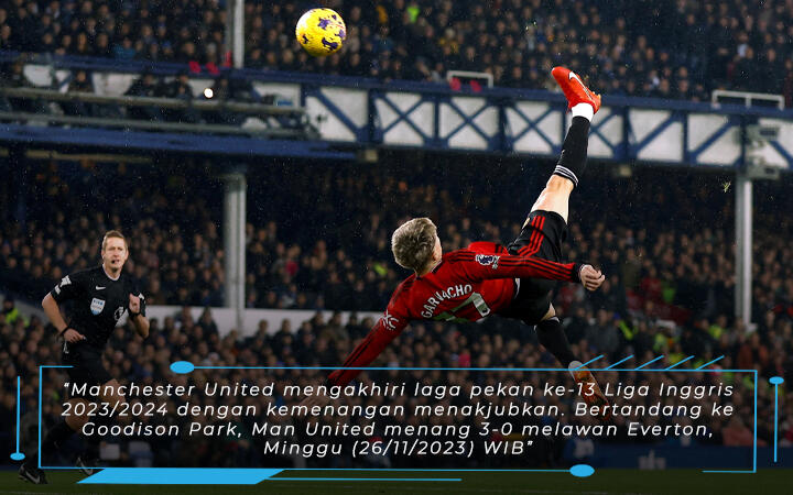 Laga Everton vs Manchester United Skor 0-3