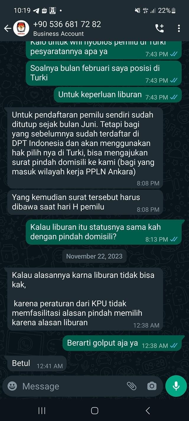 KPU Terapkan Tiga Metode Pemungutan Suara di Luar Negeri