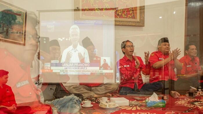 Nobar Debat Capres, PDIP Surabaya: Ganjar Pranowo Tampil Sat Set