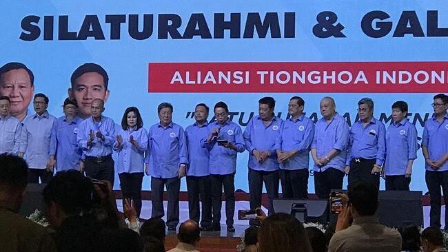 Aliansi Tionghoa Indonesia Dukung Prabowo-Gibran, Komitmen Menang Satu Putaran