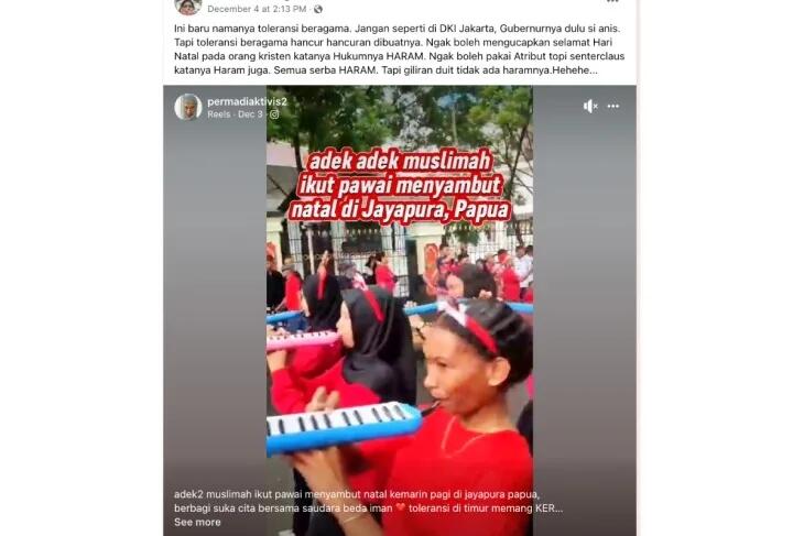 Hoaks! Anies Baswedan Larang Ucapkan Selamat Natal saat Jadi Gubernur DKI Jakarta