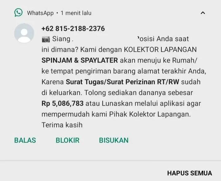 Chat Penagihan Pinjol Haruskah Dibalas Atau Jangan?