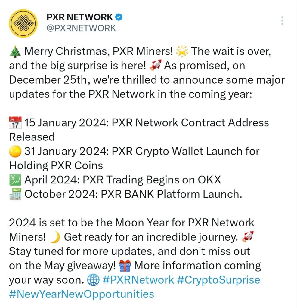PXR Network Mining Airdrop