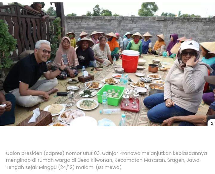 Usai Menginap di Rumah Warga Sragen, Ganjar Terima Keluhan Kelangkaan Pupuk Hingga
