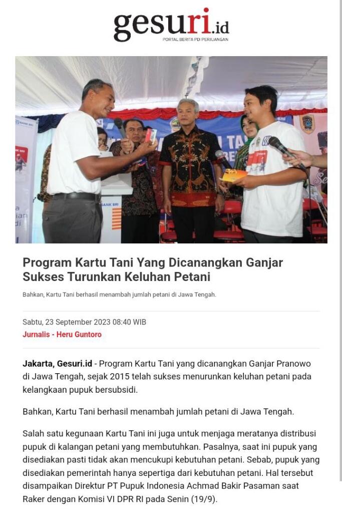 Usai Menginap di Rumah Warga Sragen, Ganjar Terima Keluhan Kelangkaan Pupuk Hingga