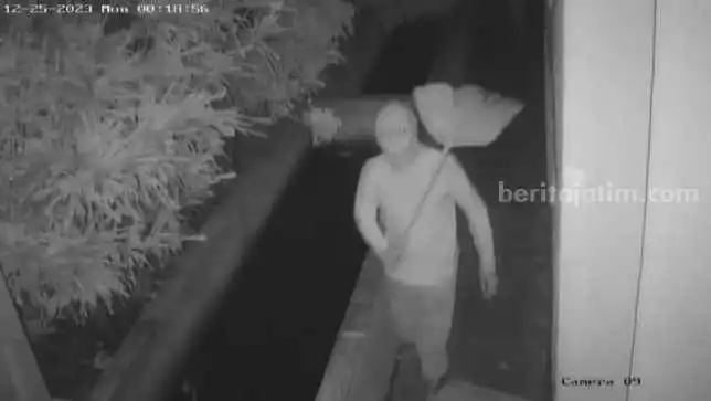 Dua ‘Ninja’ Satroni Sekolah di Jombang, Gasak Uang Rp100 Juta Lebih