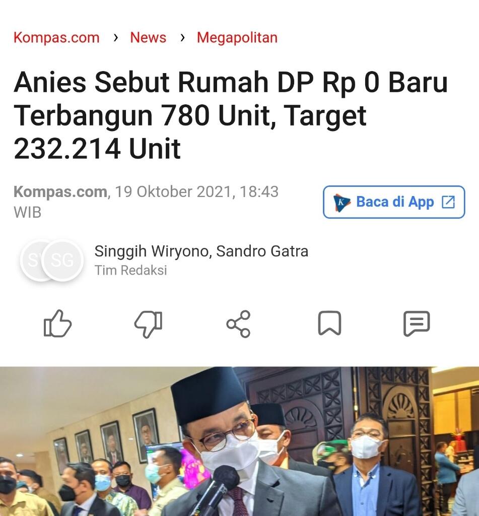 Tensi Anies Terlihat Meninggi Ketika Programnya di Jakarta DP Nol Rupiah Disebut..