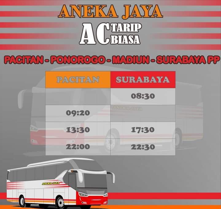 Surabaya-Pacitan: Rute Bus yang Ramai di Hari Tertentu Saja