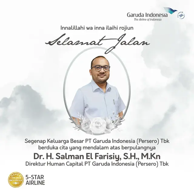 Direktur Garuda Indonesia Meninggal karena Sakit