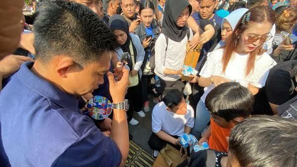 Pelanggaran! Bawaslu Jakpus Putuskan Gibran Langgar Aturan Soal Bagi Susu di CFD