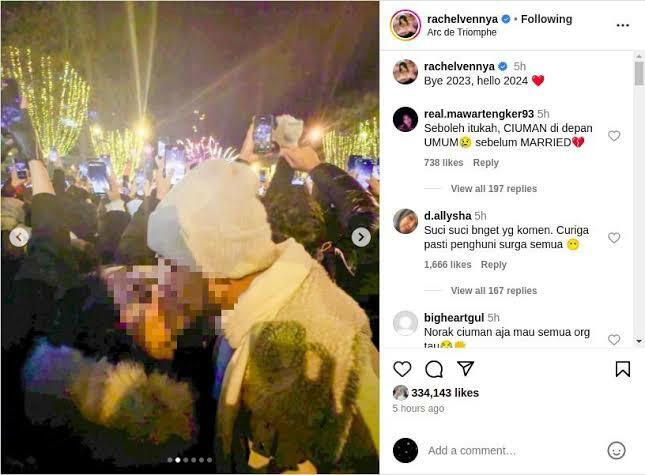 Pamer Foto Ciuman, Rachel Vennya Kembali Dihujat Netizen!