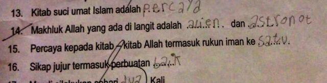 10 Jawaban Ngawur Anak SD Saat Ujian yang Bikin Ngakak, Pernah Mengalaminya Gansist?