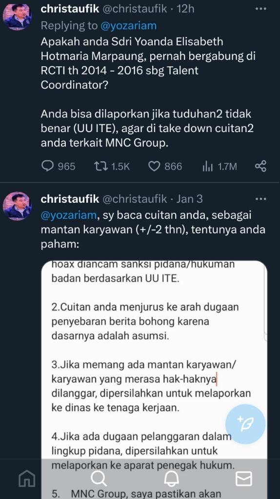 VIRAL Mantan Karyawan TV Swasta Milik Hary Tanoesoedibjo Bongkar Borok Perusahaan..