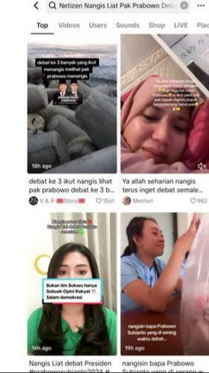 Netizen Nangis Tonton Prabowo Diserang, Tak Perlu Jatuhkan Orang Jika Ingin Unggul!