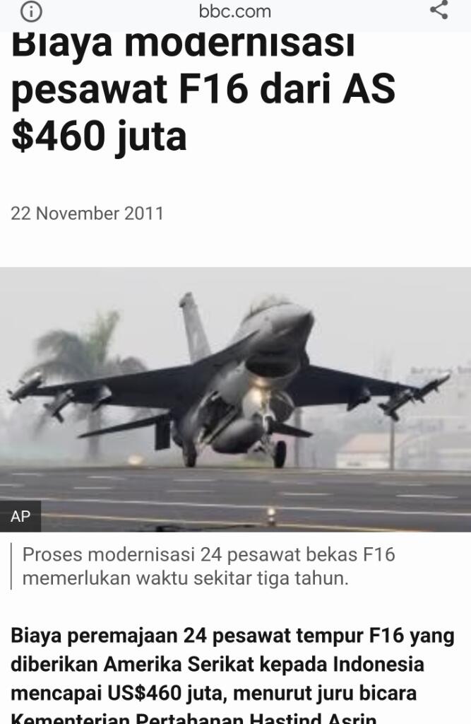 JK Singgung Harga Pembelian Jet Tempur Bekas Rp 1 T/Unit, Ini Faktanya