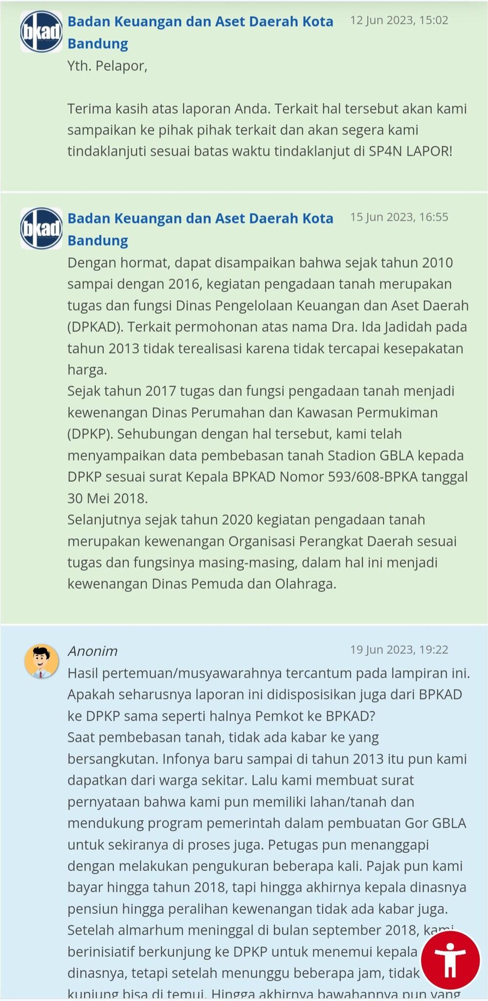 &#91;TOLONG GAN, SAPA TAU ADA YANG NGERTI&#93; SENGKETA TANAH STADION GBLA, APLIKASI LAPOR!