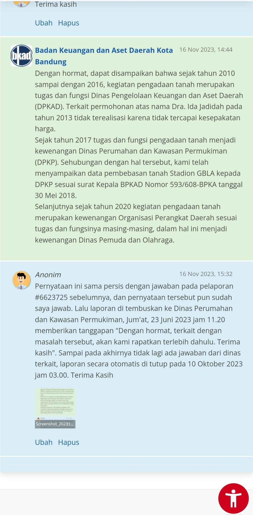 &#91;TOLONG GAN, SAPA TAU ADA YANG NGERTI&#93; SENGKETA TANAH STADION GBLA, APLIKASI LAPOR!
