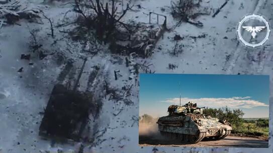 Duel Jarak Dekat, Bradley Ukraina Berhasil Mengalahkan Tank T-90M Rusia