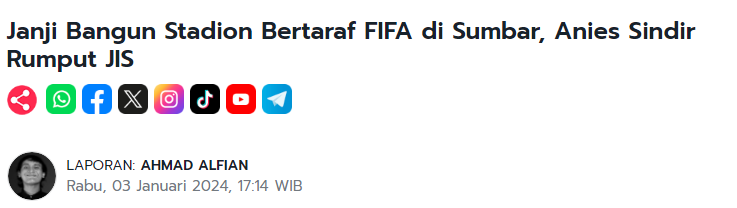 Anies Janji Bangun Stadion Standar FIFA-Rumah Sakit Kelas A di Papua