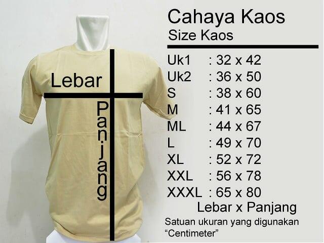 Kaos polos cotton combed