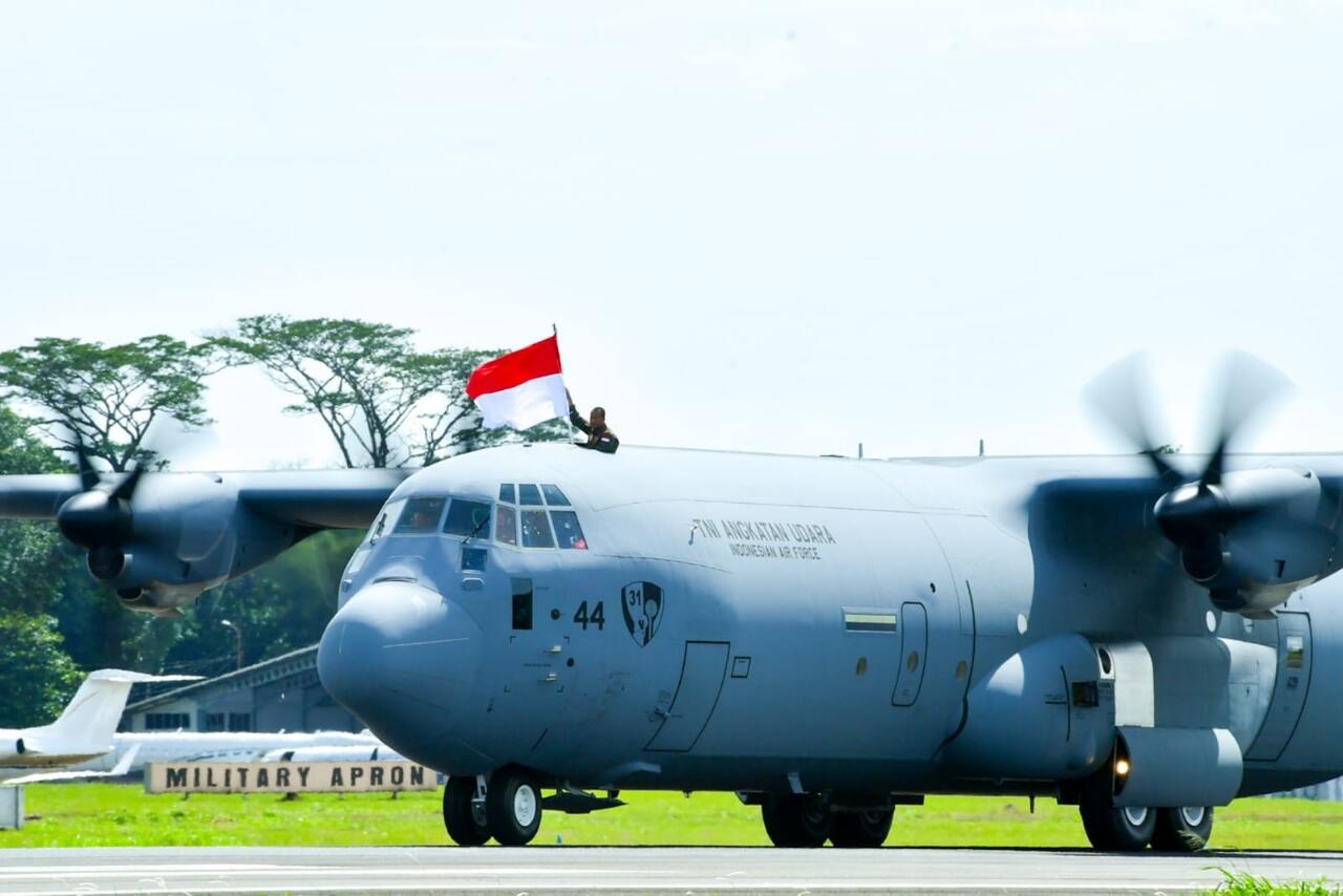 Selamat Datang 44! Super Hercules Keempat Sudah Resmi Berdinas di TNI AU