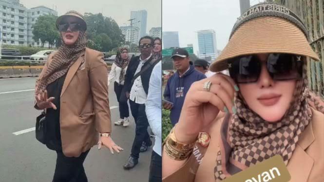 Potret Gaya Hidup Hedon Wiwik Komalasari, Ibu Kades Glamor yang Ikut Demo di DPR!