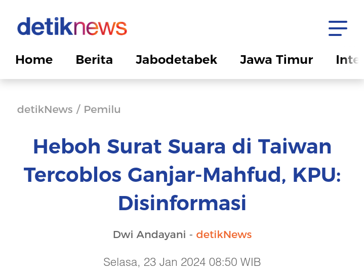 TPN Ganjar-Mahfud soal Surat Suara Tercoblos di Malaysia: Jangan-jangan Rekayasa