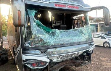 Bus Pariwisata di Cianjur Kecelakaan Setelah Sopir Dilempar Batu oleh 3 Pelajar

