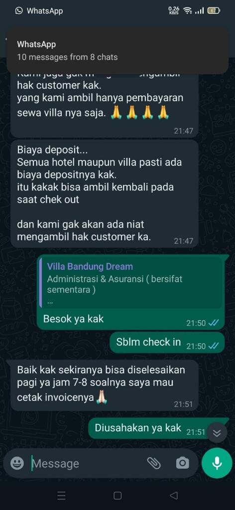 &#91;SHARE PENGALAMAN&#93; 
Hati Hati PENIPU LAKNAT JASA SEWA VILLA 
IG @villabandungdream_