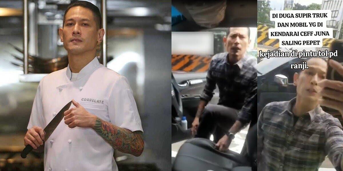 Viral Chef Juna Adu Bacot dengan Sopir Truk Usai Dipepet di Jalan Tol