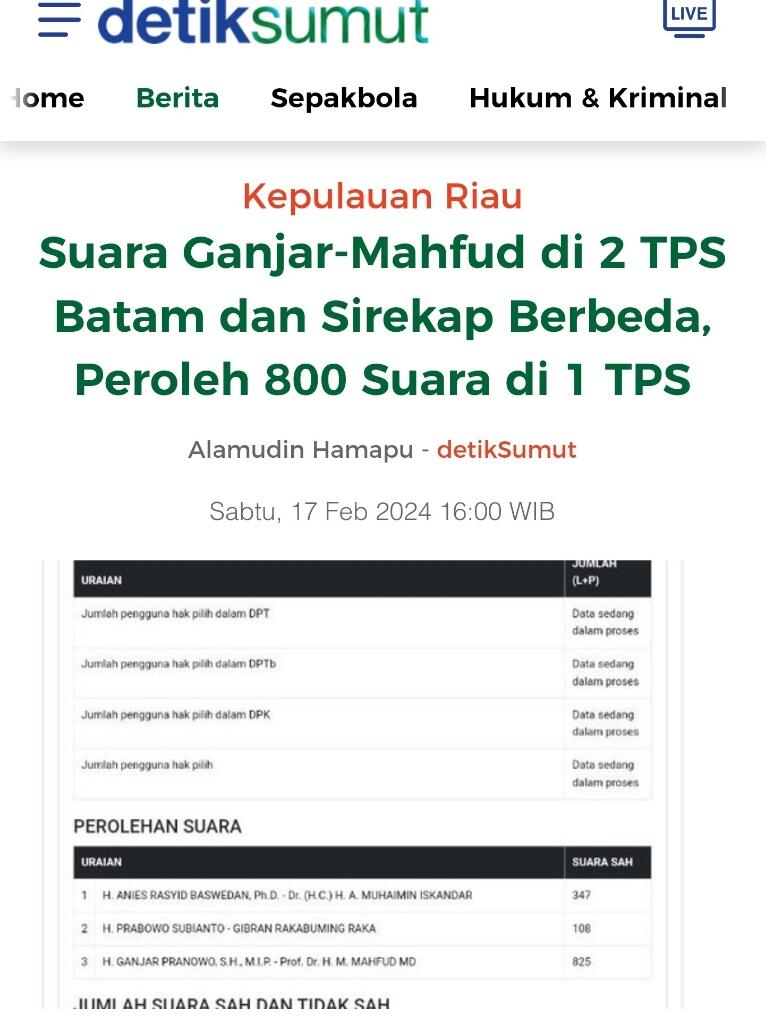 KPU ke TPN Ganjar: Sirekap untuk Transparansi, Laporkan Kalau Ada Data Salah