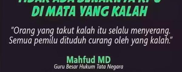 Singgung Kecurangan Pemilu, Mahfud MD: Jangan Artikan Penggugat Selalu Kalah