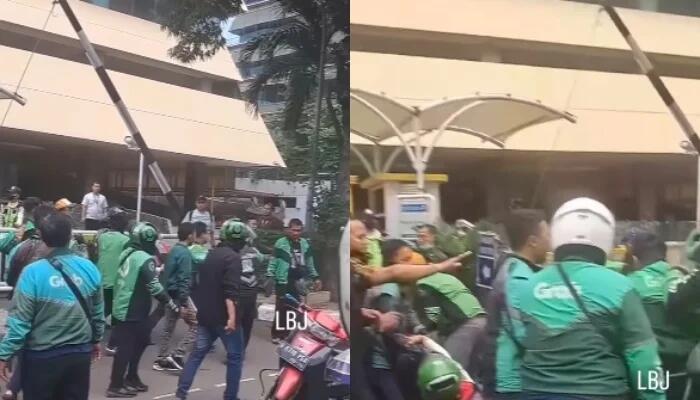 Driver Ojol Bentrok dengan Satpam LRT Kuningan, Tak Terima Ditegur