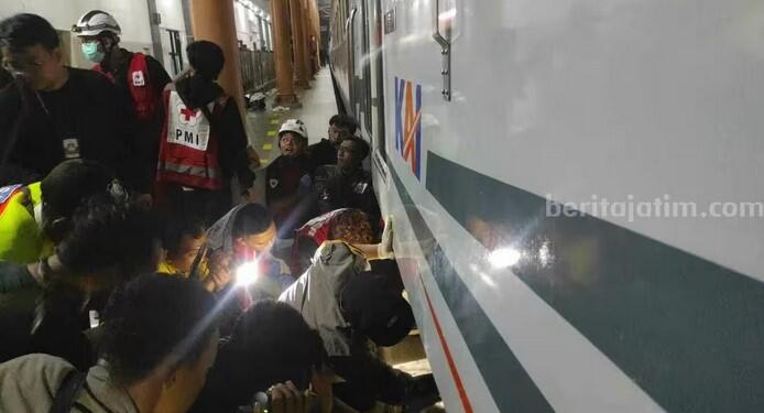 Diduga Bunuh Diri, Tubuh Pria di Mojokerto Terseret KA Puluhan KM