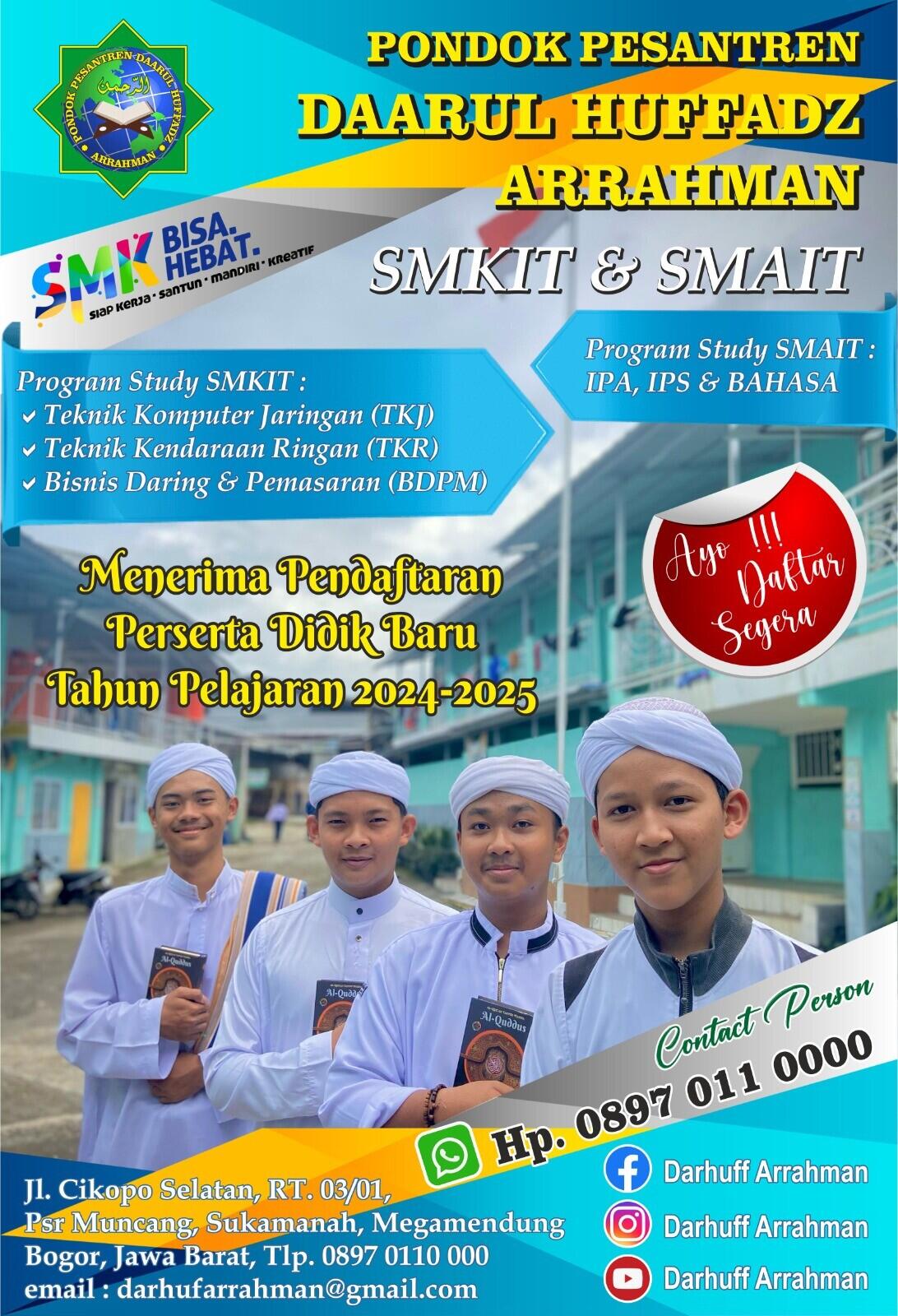 Mengenal PONPES Darul Huffadz Arrahman: Sekolah Pesantren Ahlu Sunnah WalJamaah