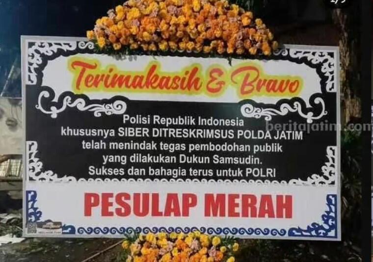 Gus Samsudin Jadi Tersangka, Pesulap Merah Kirim Karangan Bunga