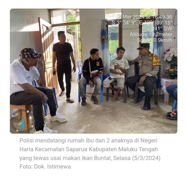 Ibu dan 2 Anaknya di Maluku Tengah Tewas Usai Makan Telur Ikan Buntal