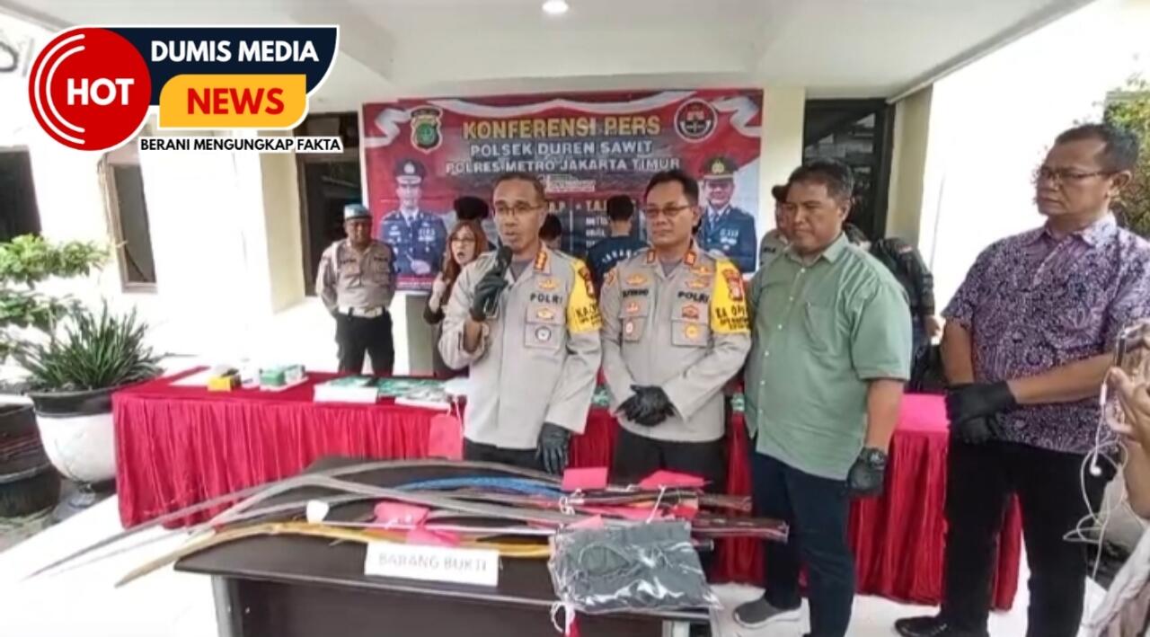 Tawuran Akibatkan 1 orang Meninggal, 4 Remaja Diamankan Polsek Duren Sawit