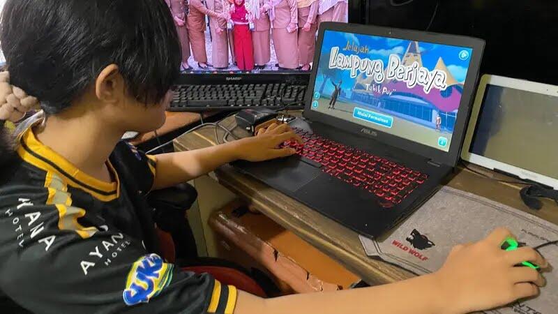 Keren, Siswi SD Ciptakan Aplikasi Game Promosikan Budaya Lampung