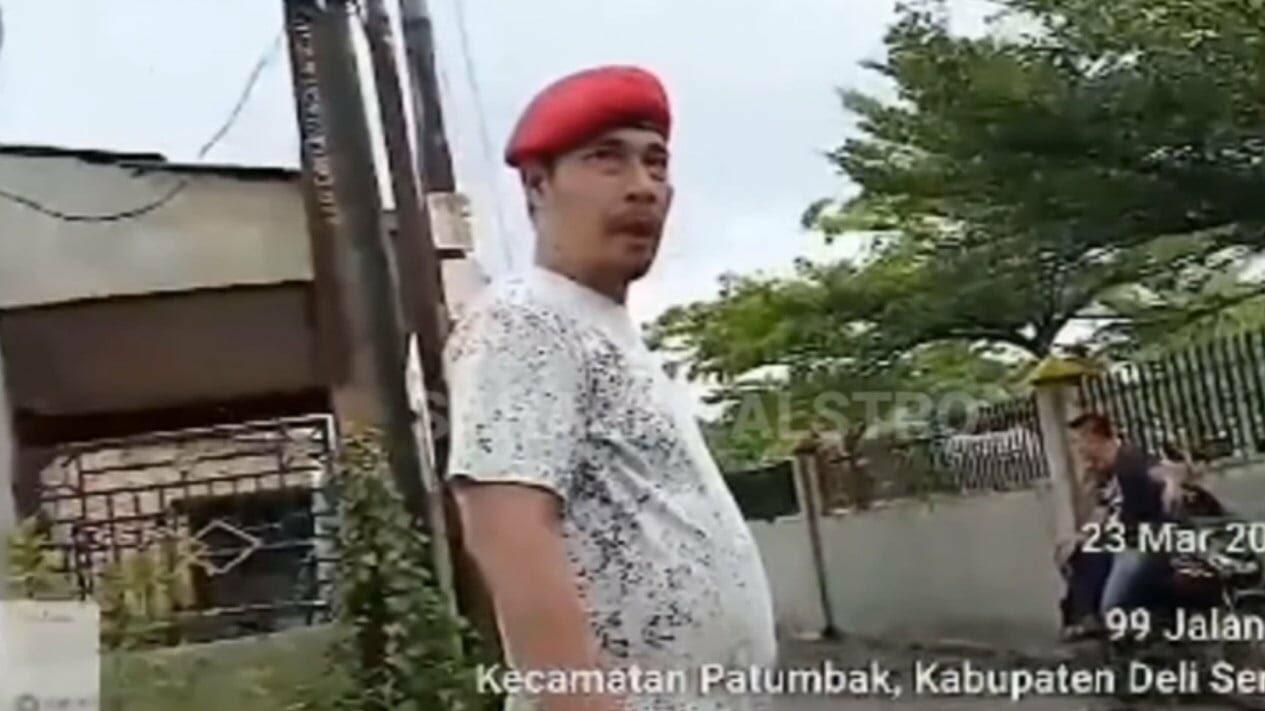 Modal Pakai Baret Merah, Preman Ini Sok Jagoan Palak Pekerja Tower!