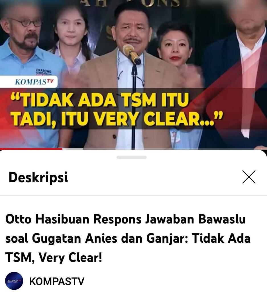 Tim Pembela Prabowo-Gibran: Kubu 01 dan 03 Gagal Buktikan Kecurangan TSM